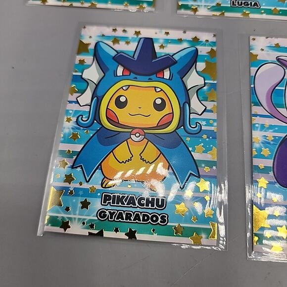 Poncho Pikachu Slowpoke Lugia Ho-Oh Gyrados Mewtwo Card Database Merry Christmas - Picture 5 of 12